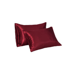 100%Polyester Silk Pillow Case Silk Custom Bedroom